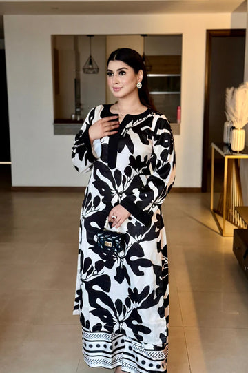 2PC Slub Lawn Suit | DA-033