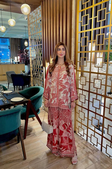 2PC Indian Raw Silk Suit | DA-038